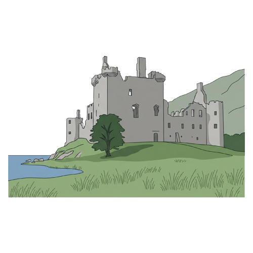 kilchurn-castle-illustration